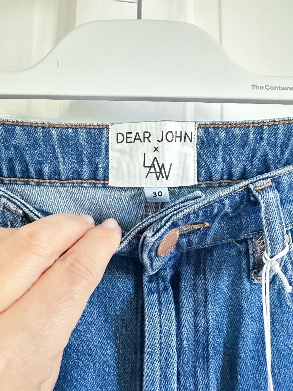NWT Dear John Denim LINDSEY HIGH RISE STRAIGHT LEG JEAN MEDIUM Size 10 - Picture 5 of 7